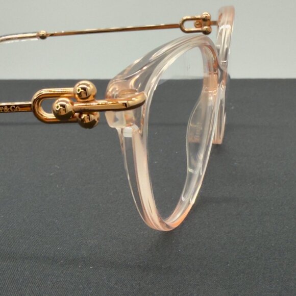 Tiffany & Co. TF2217 8278 53-17-140 Pink Rose Gold Eyeglass Frames Only - Picture 10 of 10
